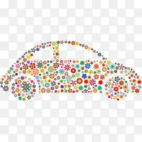 车 花纹拼接 装饰图案 小轿车-空若网 车 花纹拼接 装饰图案 小轿车-空若网
