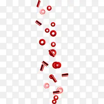 红色个性时尚圆圈装饰-空若网 红色个性时尚圆圈装饰-空若网