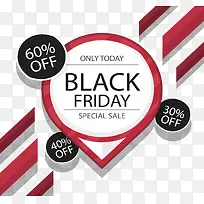 红色黑五促销气泡-空若网 红色黑五促销气泡-空若网