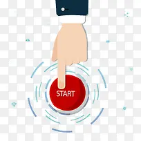 手指点击开始按钮-空若网 手指点击开始按钮-空若网