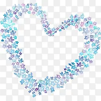 手绘蓝紫色爱心图标-空若网 手绘蓝紫色爱心图标-空若网