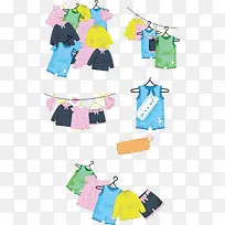 卡通儿童衣服矢量素材-空若网 卡通儿童衣服矢量素材-空若网