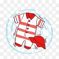 矢量婴儿衣服帽子-空若网 矢量婴儿衣服帽子-空若网