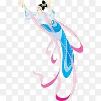 飞天免抠美女-空若网 飞天免抠美女-空若网