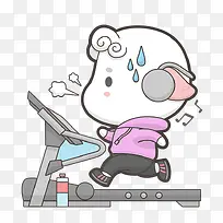 可爱动物运动跑步机-空若网 可爱动物运动跑步机-空若网