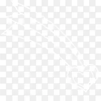 白色卡通线条爱心-空若网 白色卡通线条爱心-空若网