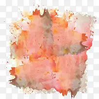 橘色褐色水彩花纹-空若网 橘色褐色水彩花纹-空若网