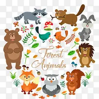 大森林里的小动物-空若网 大森林里的小动物-空若网