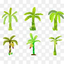 矢量绿色香蕉树-空若网 矢量绿色香蕉树-空若网