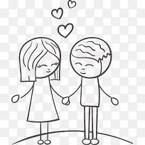 婚礼装饰手绘情侣-空若网 婚礼装饰手绘情侣-空若网