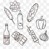 手绘手账墨西科食物-空若网 手绘手账墨西科食物-空若网