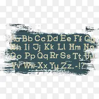 数字字母 粉笔字-空若网 数字字母 粉笔字-空若网