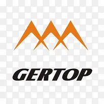 橙色高清山峰logo黑色字母-空若网 橙色高清山峰logo黑色字母-空若网