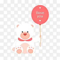 手绘扁平可爱泰迪熊素材-空若网 手绘扁平可爱泰迪熊素材-空若网