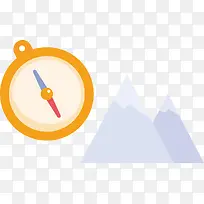 指南针旅游出行元素图标矢量素材-空若网 指南针旅游出行元素图标矢量素材-空若网