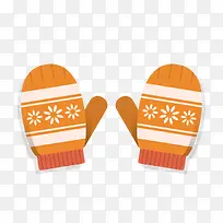 冬季保暖手套矢量图-空若网 冬季保暖手套矢量图-空若网