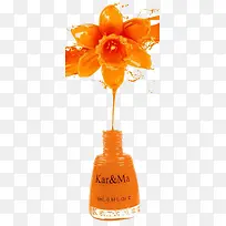 橙色油迹花-空若网 橙色油迹花-空若网