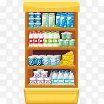 矢量食物货架-空若网 矢量食物货架-空若网