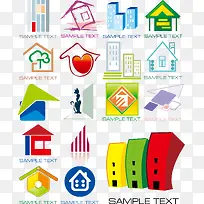 矢量建筑图标-空若网 矢量建筑图标-空若网