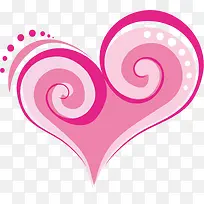 粉红色爱心元素-空若网 粉红色爱心元素-空若网