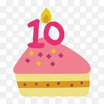 数字十的矢量蛋糕-空若网 数字十的矢量蛋糕-空若网