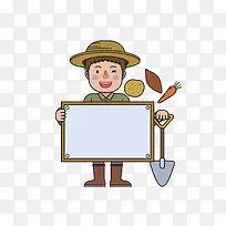 拿便利贴的农民-空若网 拿便利贴的农民-空若网