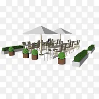 卡通露天餐厅咖啡厅门外png-空若网 卡通露天餐厅咖啡厅门外png-空若网