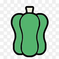 卡通手绘柿子椒-空若网 卡通手绘柿子椒-空若网