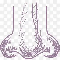 手绘涂鸦五官鼻子-空若网 手绘涂鸦五官鼻子-空若网