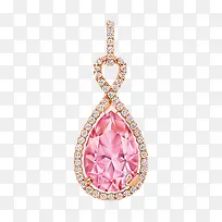 施华洛世奇首饰粉色水滴链坠-空若网 施华洛世奇首饰粉色水滴链坠-空若网