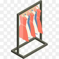 服装店一排多彩衣服-空若网 服装店一排多彩衣服-空若网