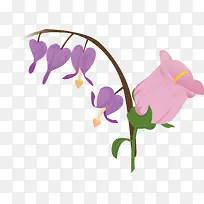 卡通紫色简笔花朵-空若网 卡通紫色简笔花朵-空若网