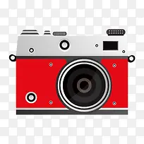 红色扁平化相机元素-空若网 红色扁平化相机元素-空若网