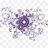 紫色藤蔓花纹淘宝促销-空若网 紫色藤蔓花纹淘宝促销-空若网