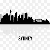 澳大利亚悉尼剪影-空若网 澳大利亚悉尼剪影-空若网