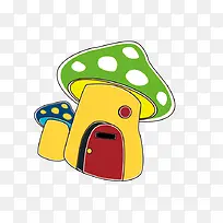 卡通蘑菇屋素材-空若网 卡通蘑菇屋素材-空若网