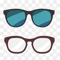 卡通扁平化眼镜PNG-空若网 卡通扁平化眼镜PNG-空若网