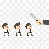 可爱卡通招聘元素-空若网 可爱卡通招聘元素-空若网