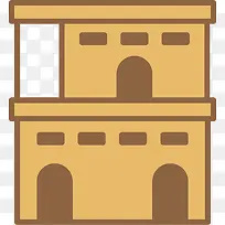 古埃及矢量民居符号-空若网 古埃及矢量民居符号-空若网