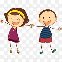 儿童节牵手玩耍的小朋友-空若网 儿童节牵手玩耍的小朋友-空若网