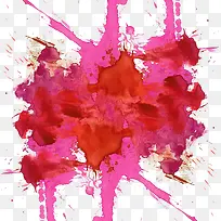 粉红色水彩泼墨花纹-空若网 粉红色水彩泼墨花纹-空若网