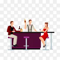 调酒师咖啡厅桌椅下载-空若网 调酒师咖啡厅桌椅下载-空若网