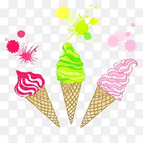 多彩冰淇淋-空若网 多彩冰淇淋-空若网