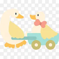 卡通手绘鸭子-空若网 卡通手绘鸭子-空若网