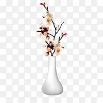 树枝上的白色梨花插画-空若网 树枝上的白色梨花插画-空若网