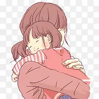 卡通手绘母亲抱着孩子-空若网 卡通手绘母亲抱着孩子-空若网