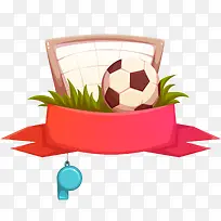 彩色扁平化足球运动元素-空若网 彩色扁平化足球运动元素-空若网