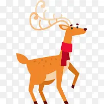 可爱的卡通圣诞节驯鹿-空若网 可爱的卡通圣诞节驯鹿-空若网