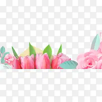 手绘卡通粉色鲜花-空若网 手绘卡通粉色鲜花-空若网