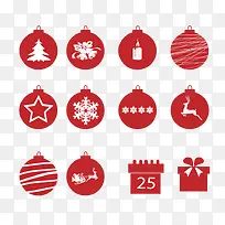 圣诞灯笼剪影素材-空若网 圣诞灯笼剪影素材-空若网